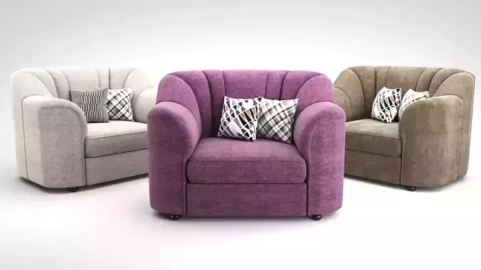 Luxurious Relaxation Chair FSo001B 3D model