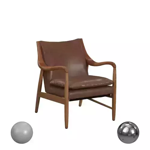 Kiannah Club Chair Barrel Brown