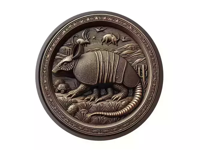 Armadillo Animal Medallion
