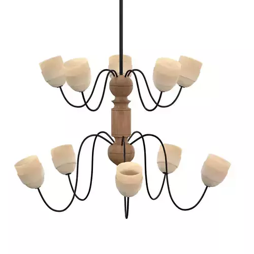 Lilio chandelier 3D model