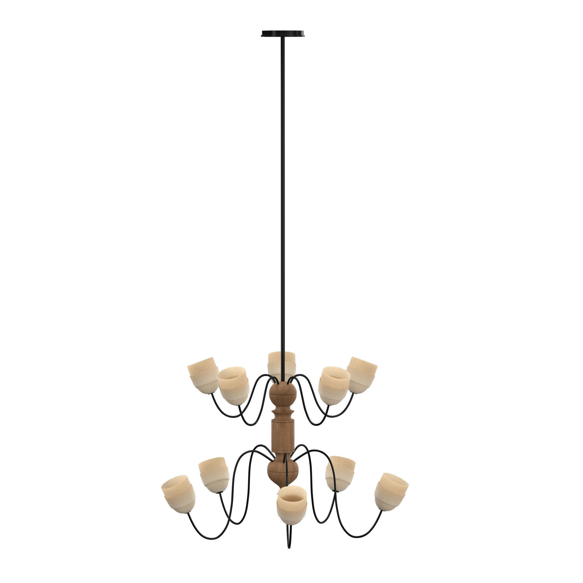 Lilio chandelier 3D model_2