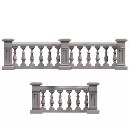 Concrete Balustrade 3D print model