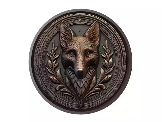 Jackal Animal Medallion