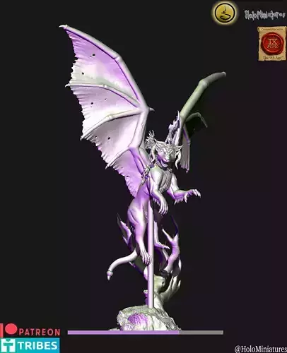 Dark elves Beastmaster on Manticore