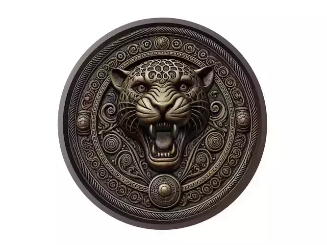 Jaguar Animal Medallion