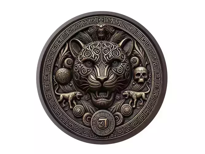 Jaguar Animal Medallion