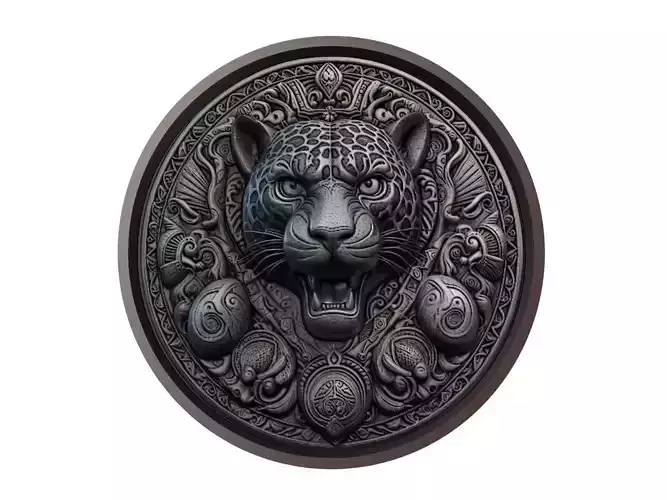 Jaguar Animal Medallion