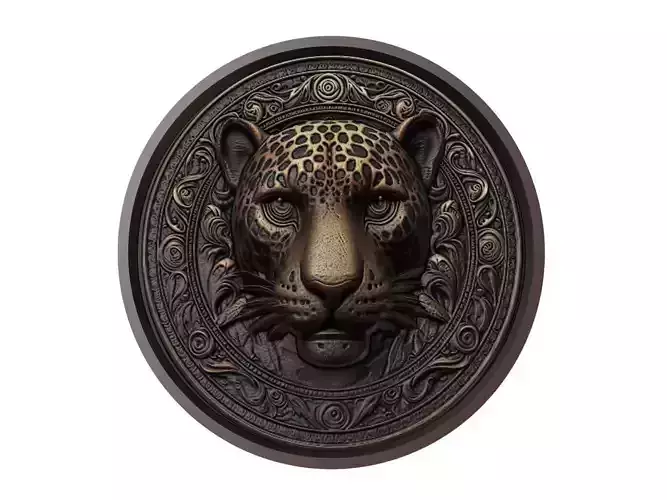 Jaguar Animal Medallion