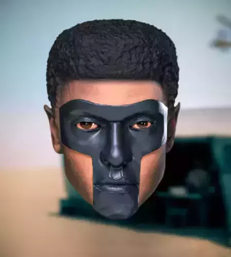 Superman 2025 Mister Terrific Edi Gathegi Head Headsculpt 3D print model
