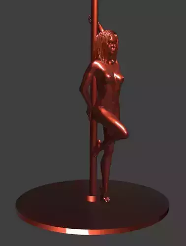 Print ready female pole dancer