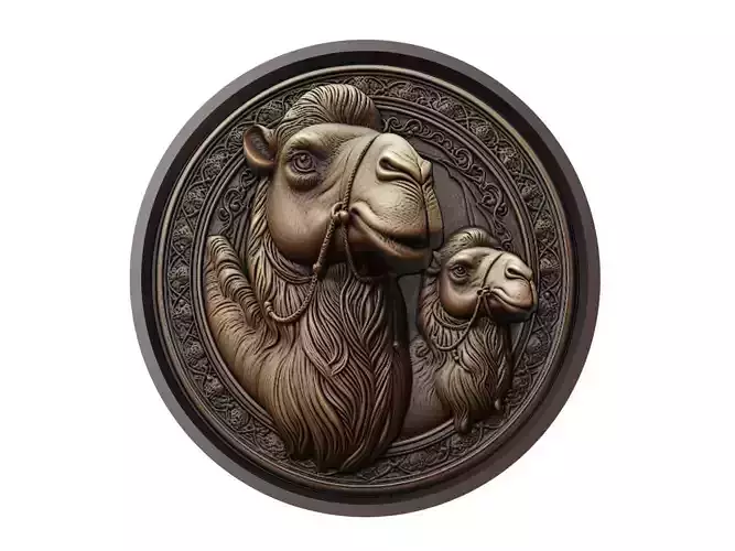 Camel Animal Medallion