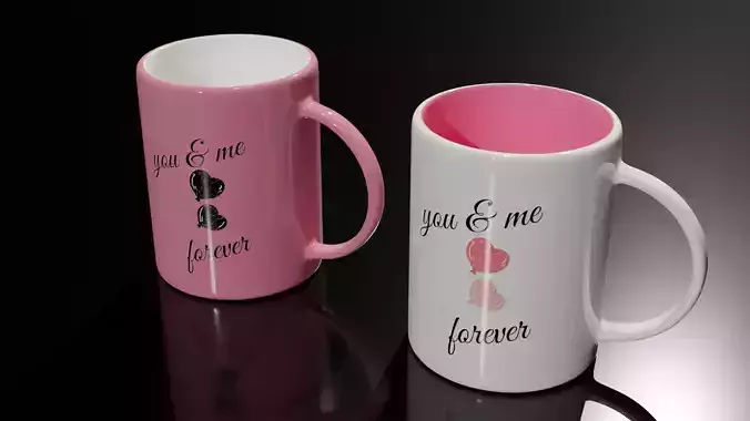 Pack romantic coffee cup