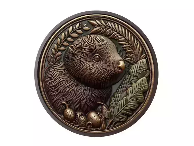 Kiwi Animal Medallion