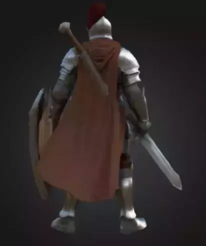 Stylized Fantasy Warrior Character Model GameReady