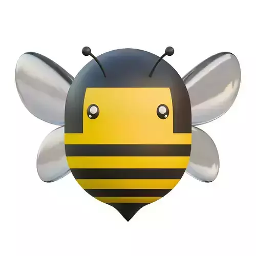 Spring Bee 3D Design Element 3D model