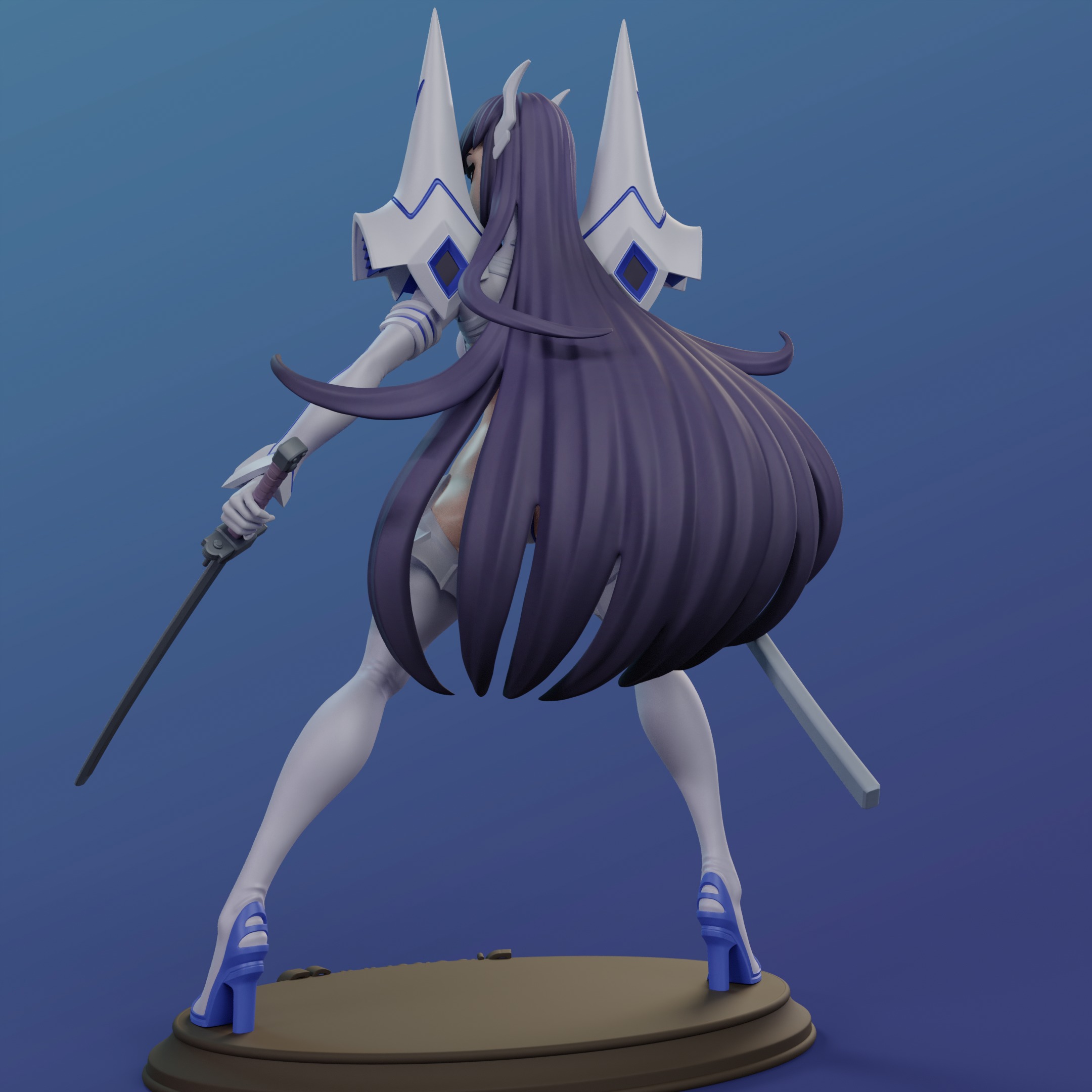 Satsuki Kiryuin Multi Version STL SFW NSFW 3D print model_7