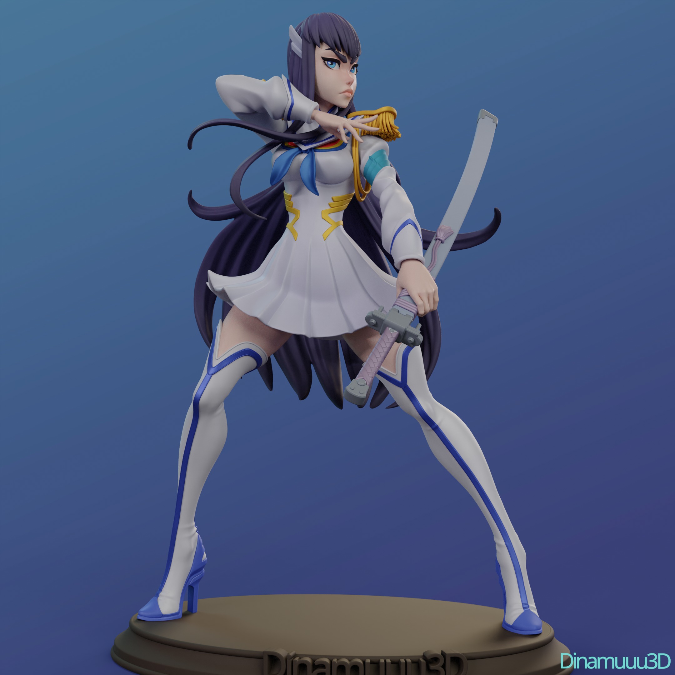 Satsuki Kiryuin Multi Version STL SFW NSFW 3D print model_5