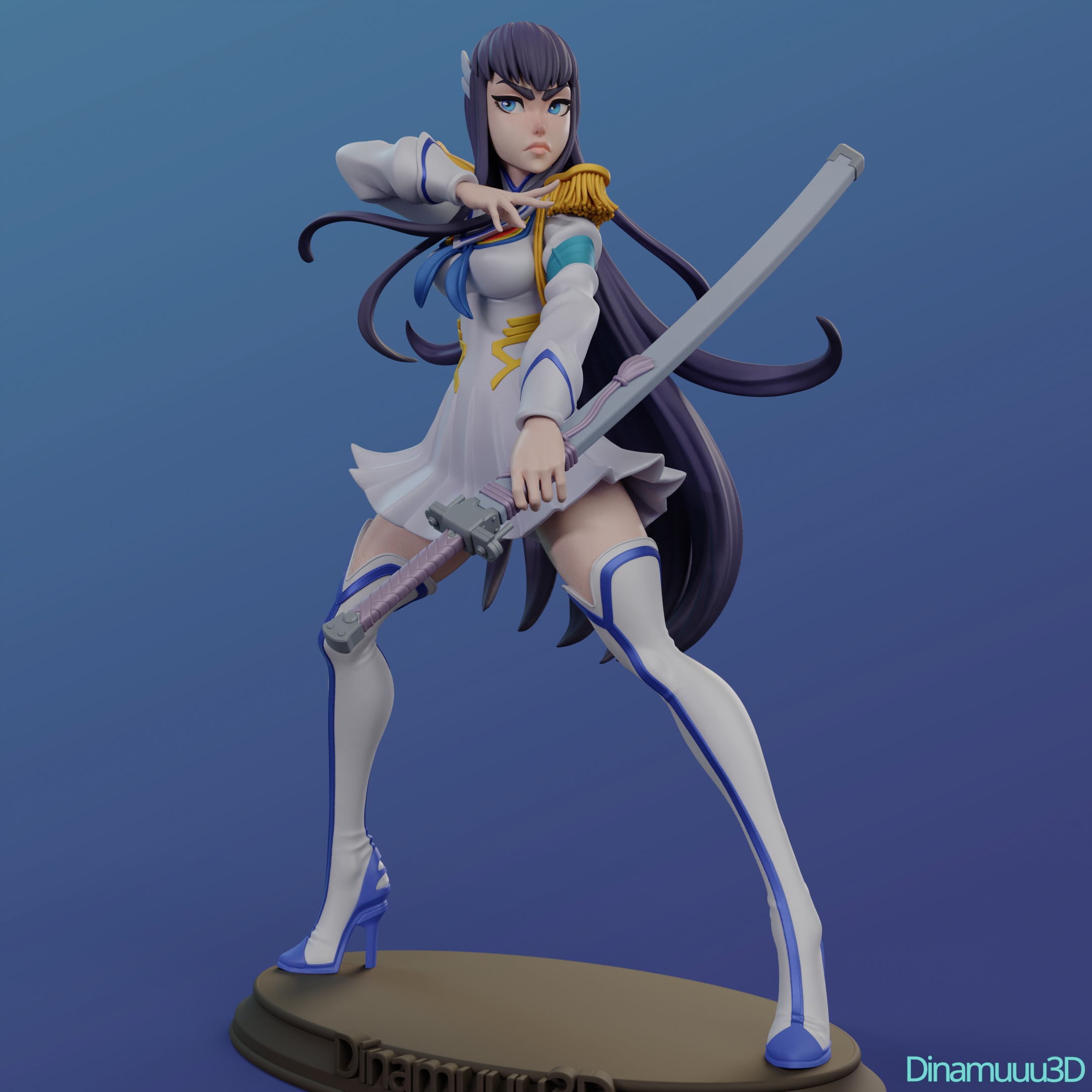 Satsuki Kiryuin Multi Version STL SFW NSFW 3D print model_4