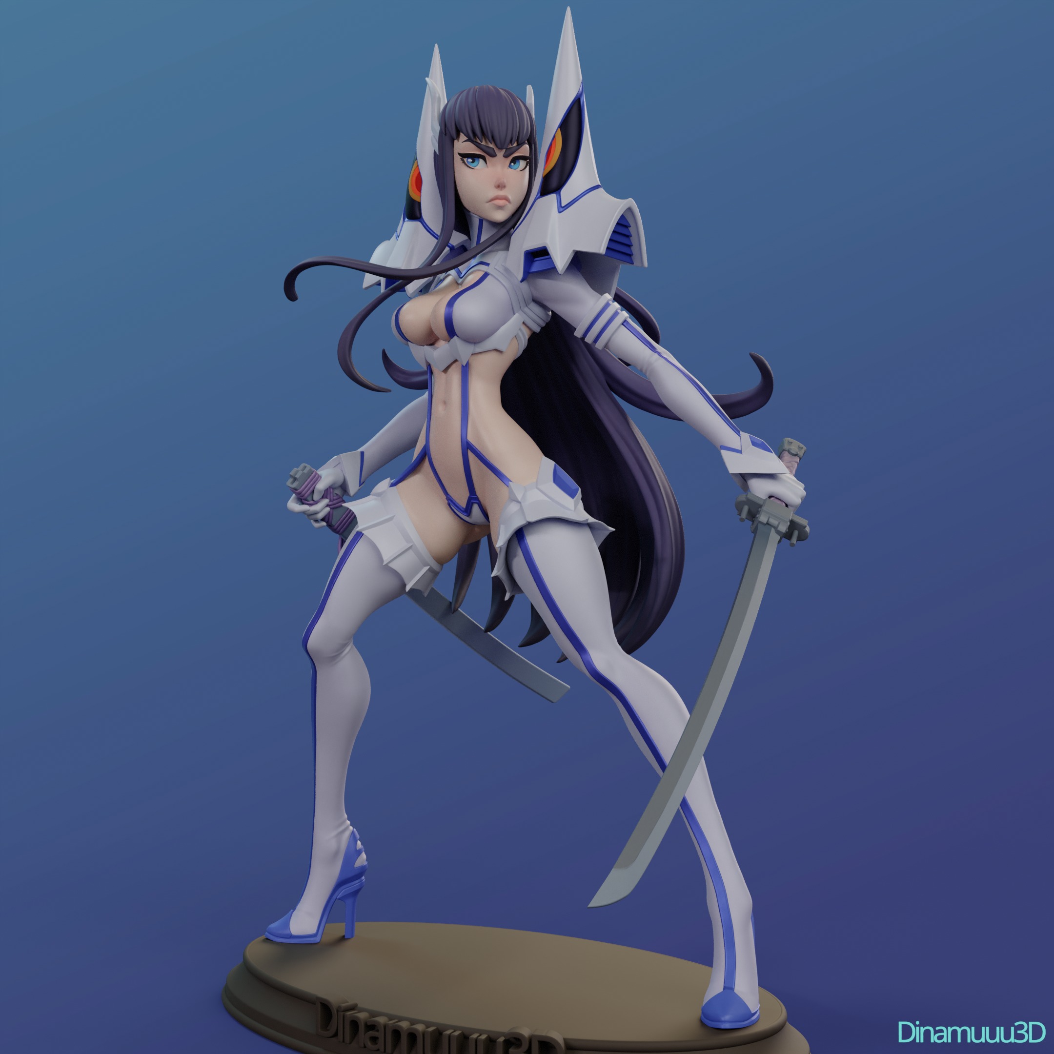 Satsuki Kiryuin Multi Version STL SFW NSFW 3D print model_3