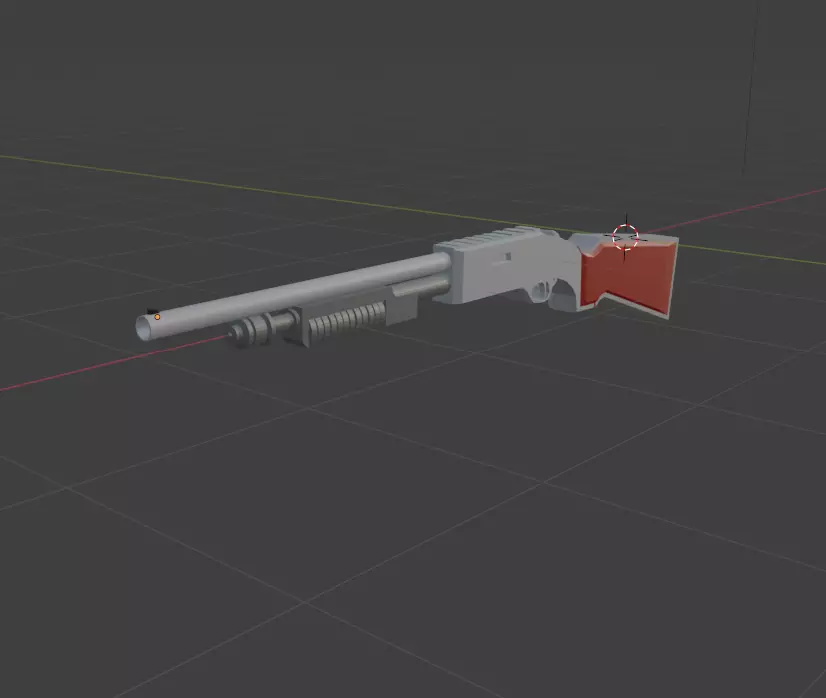 ShotGun LOWPOLY 3D model_0