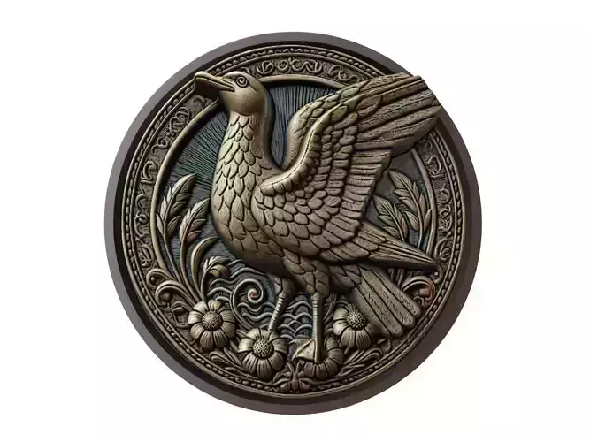 Seagull Animal Medallion