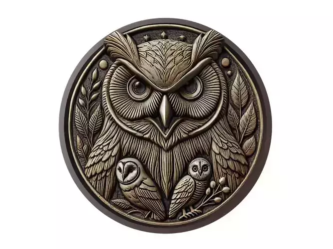 Owl Animal Medallion