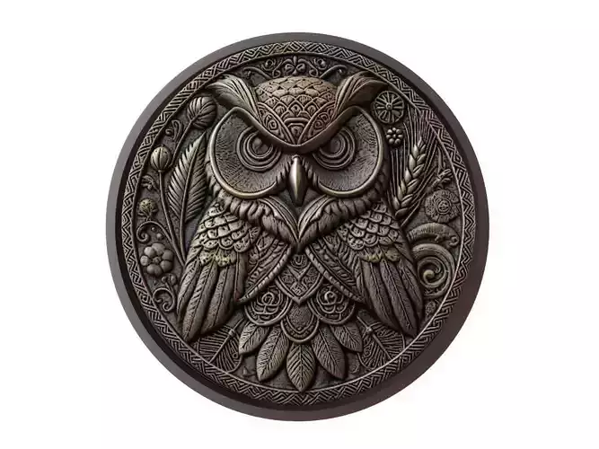 Owl Animal Medallion