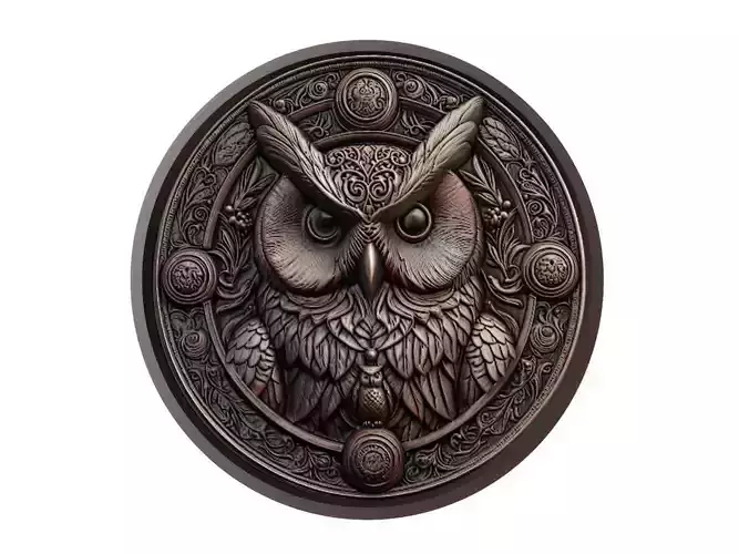 Owl Animal Medallion
