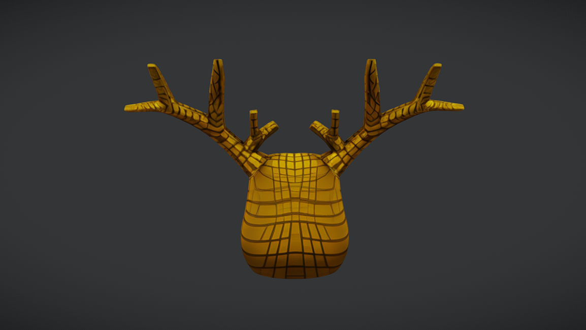 Deer VIP Mask - Squid Game - Low-poly 3D model_2