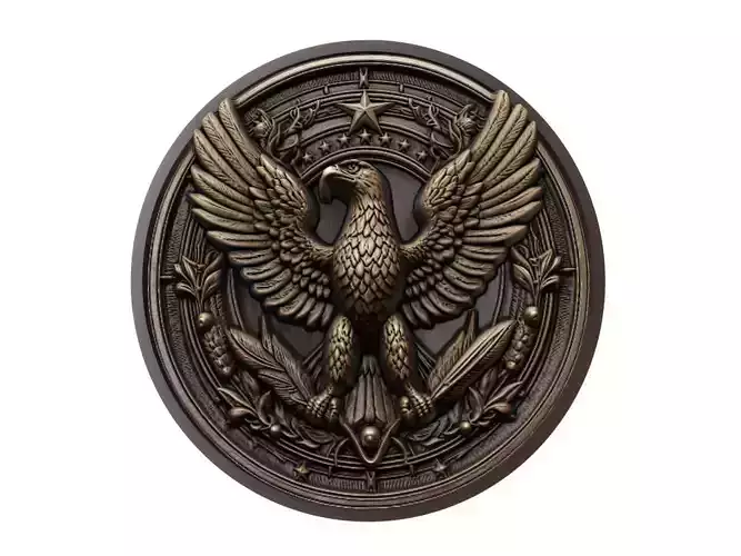 Eagle Animal Medallion