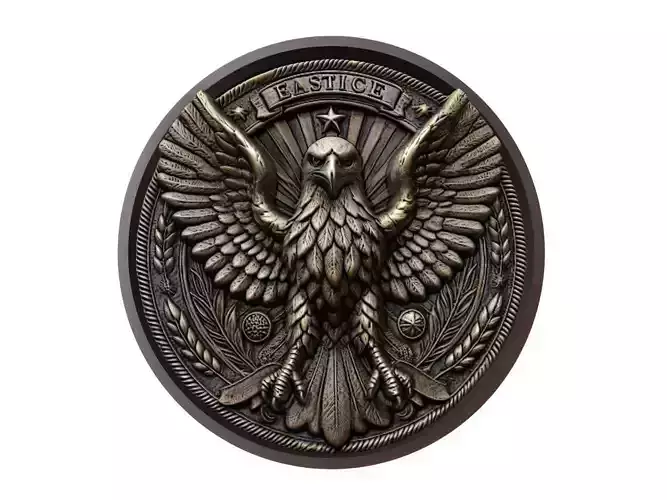 Eagle Animal Medallion