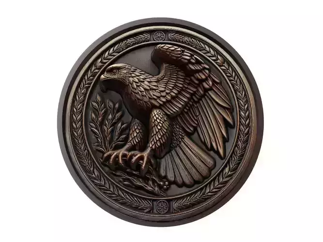 Hawk Animal Medallion