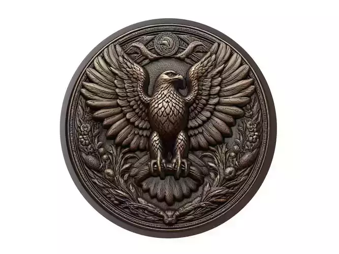 Hawk Animal Medallion