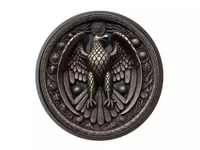 Falcon Animal Medallion