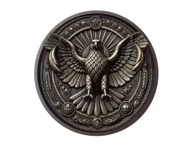 Falcon Animal Medallion
