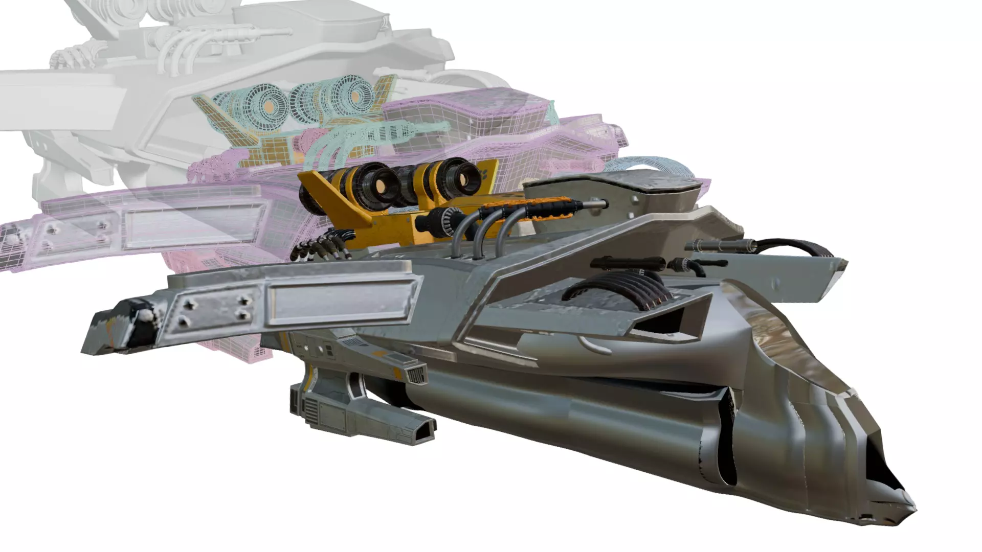 spacecraft Free 3D model_0