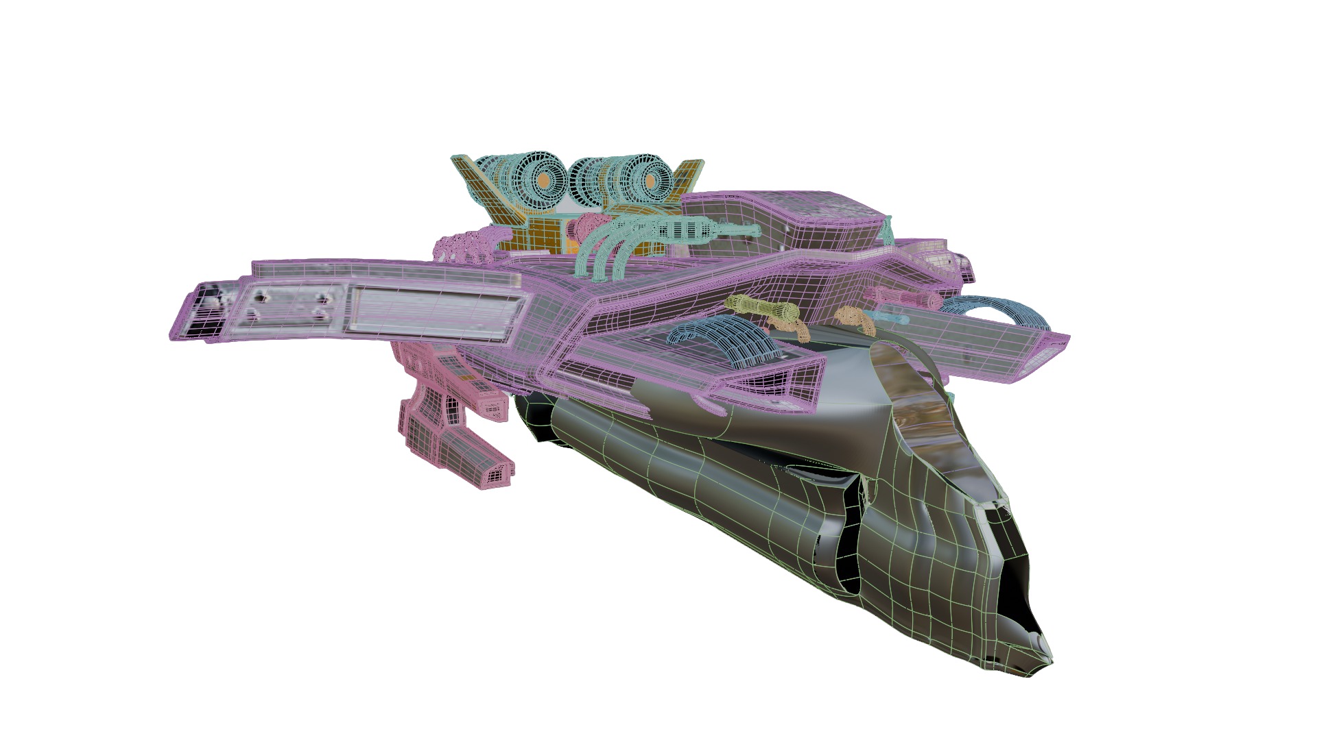 spacecraft Free 3D model_2