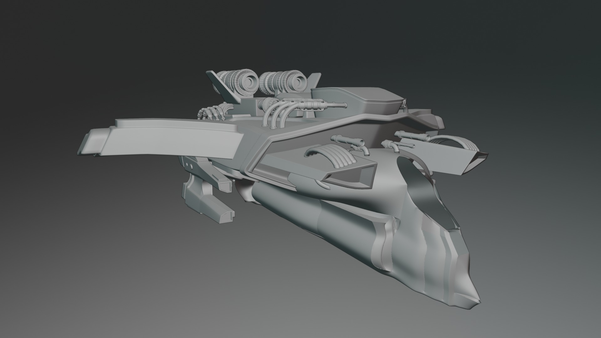 spacecraft Free 3D model_4
