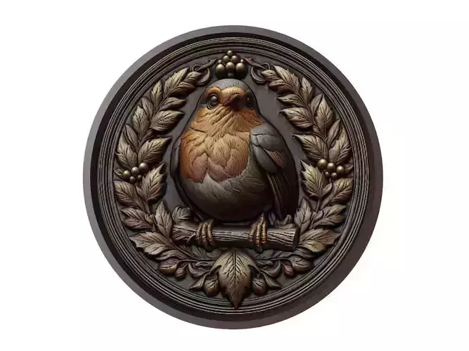 Robin Animal Medallion