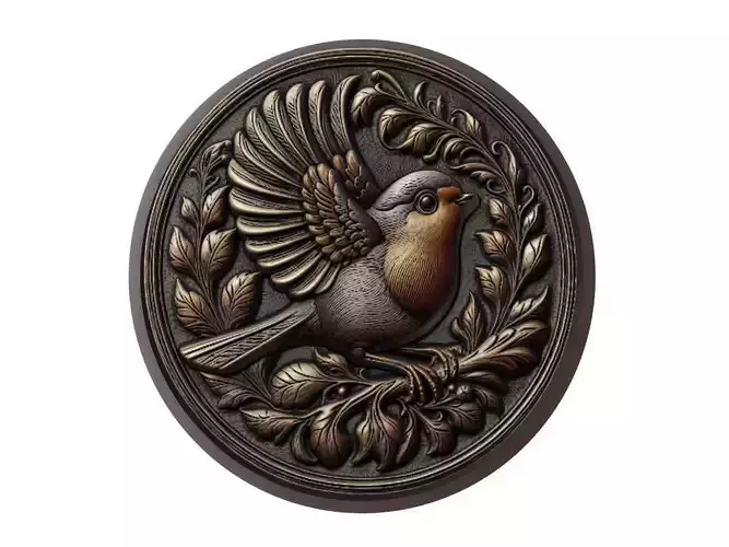 Robin Animal Medallion