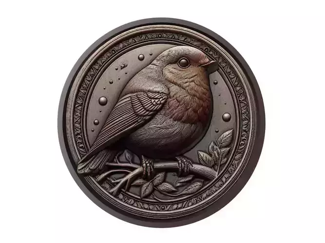 Robin Animal Medallion