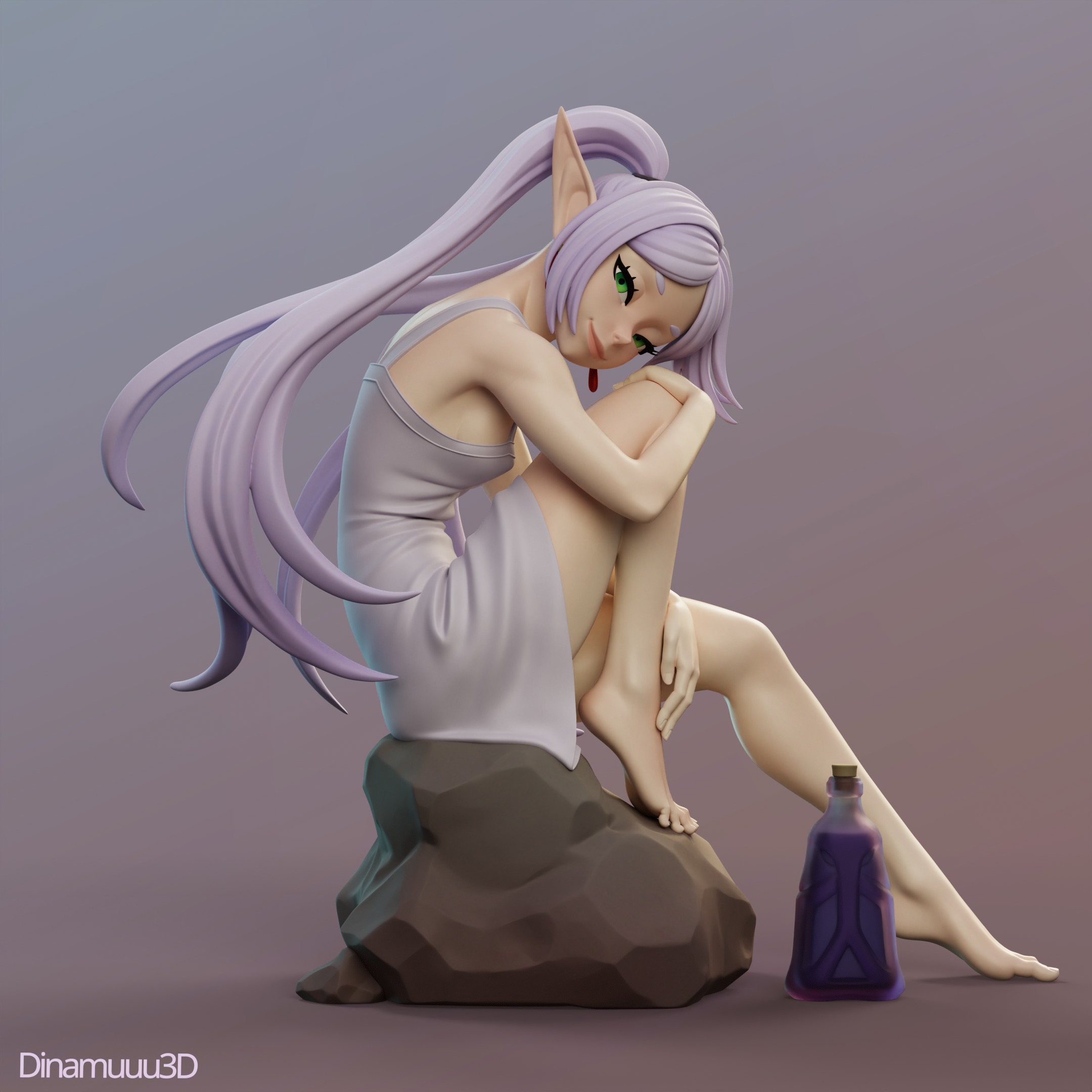 Frieren the Legendary Mage Multi Version STL SFW NSFW 3D print model_3