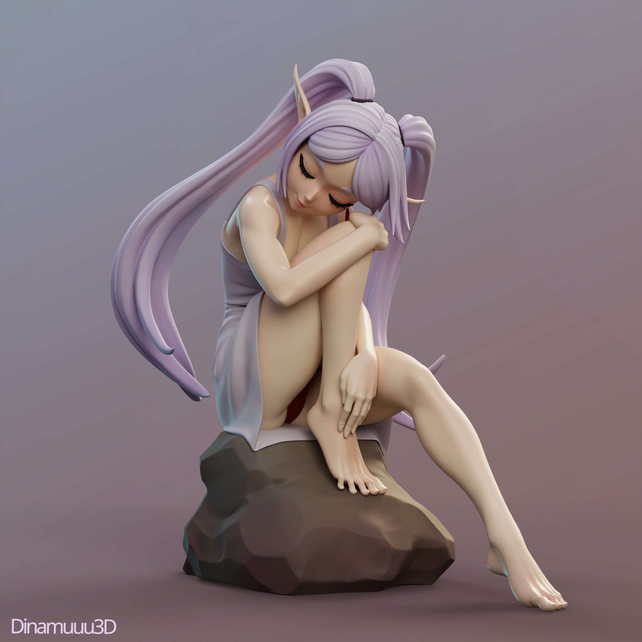 Frieren the Legendary Mage Multi Version STL SFW NSFW 3D print model_8