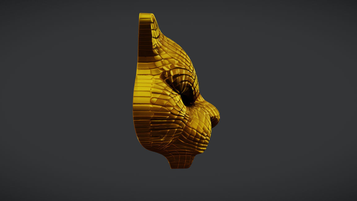 Panther VIP Mask - Squid Game - Low-poly 3D model_3