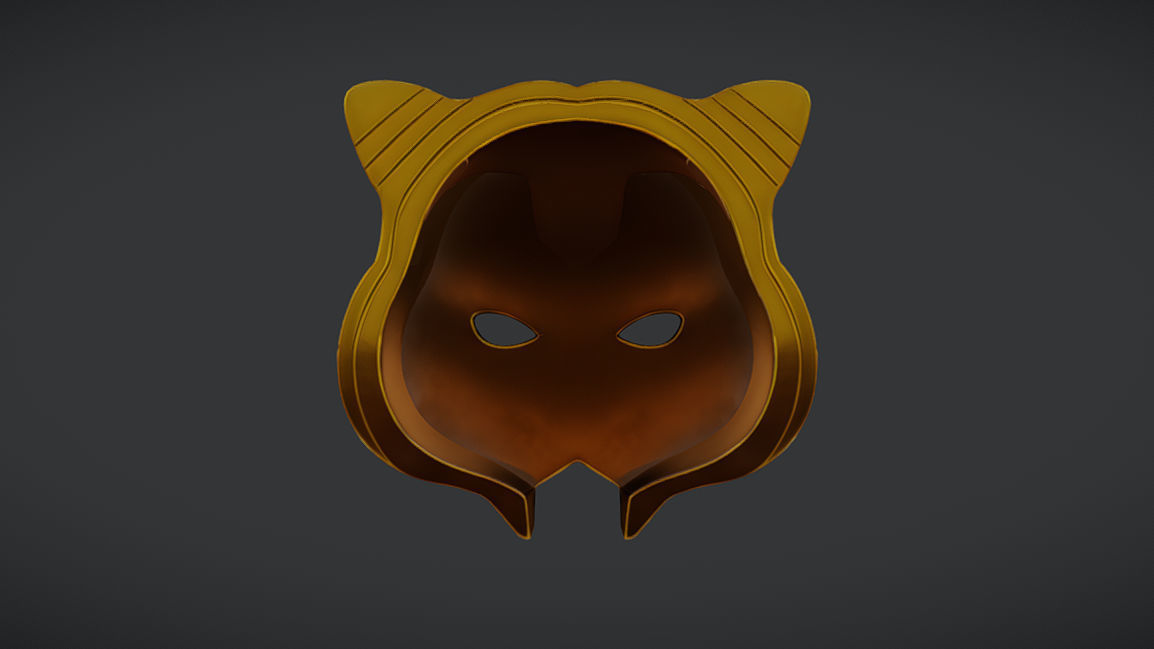 Panther VIP Mask - Squid Game - Low-poly 3D model_1
