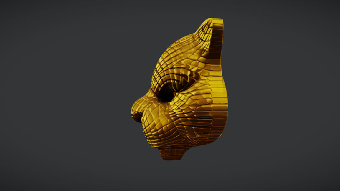 Panther VIP Mask - Squid Game - Low-poly 3D model_2