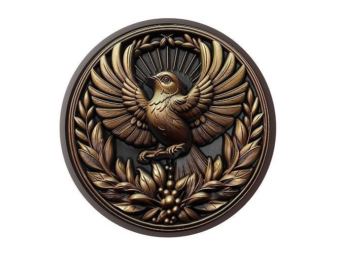 Canary Animal Medallion 3D print model