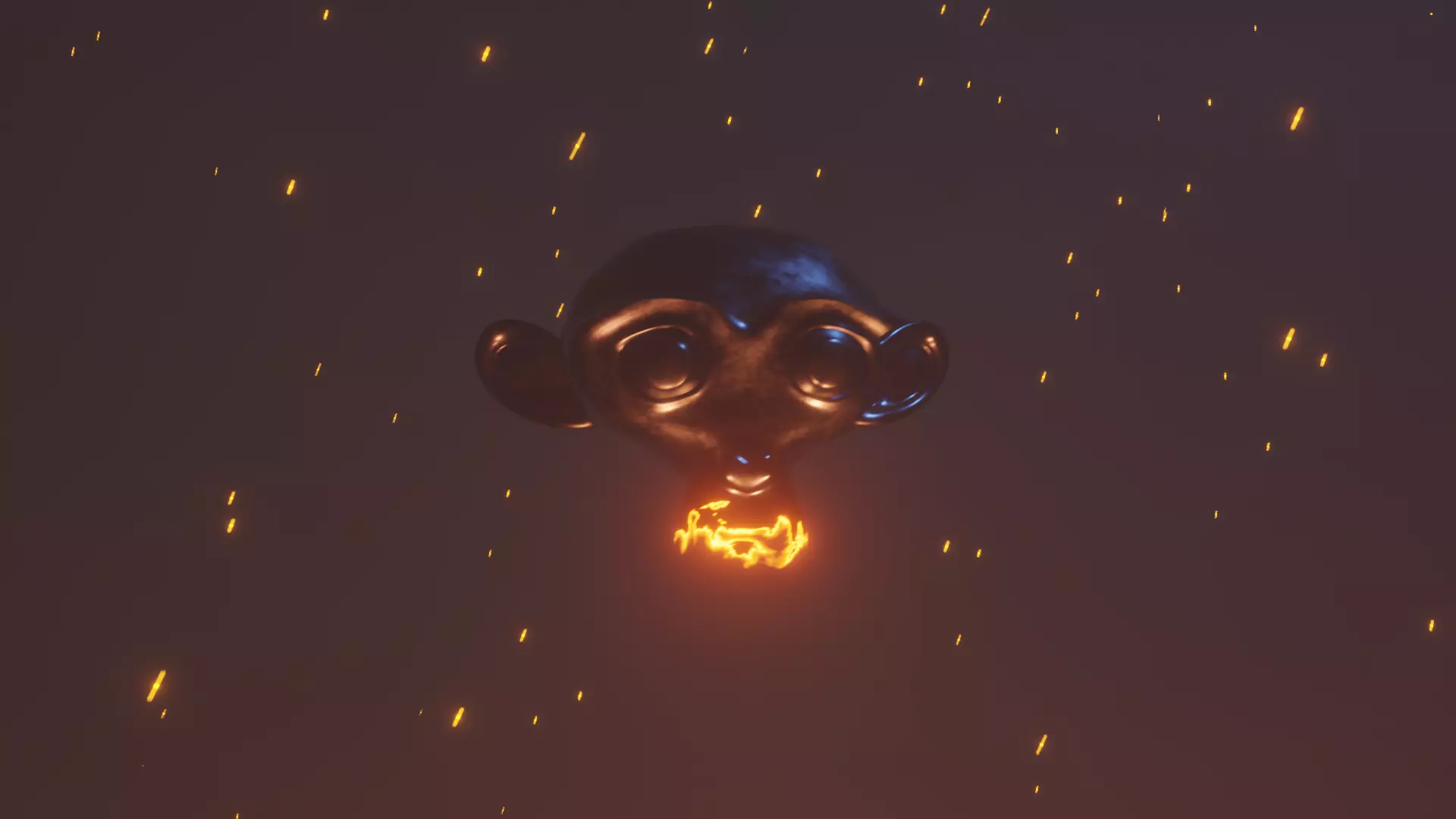 Fire Monkey Free 3D model_0