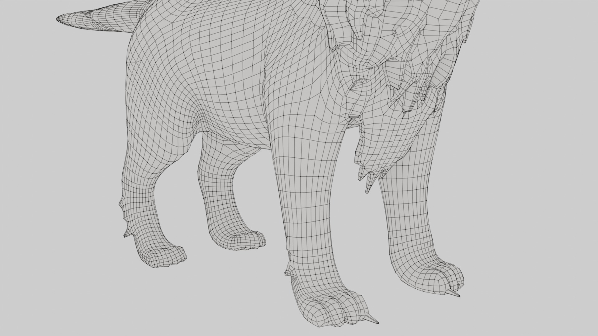 Mystic DOG Kitsune Fox Stylised Cartoon Game Ready Rigged Low-poly 3D model_14