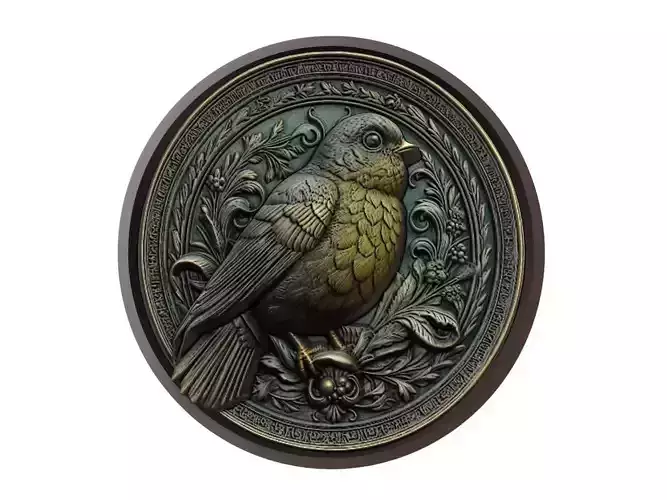 Canary Animal Medallion